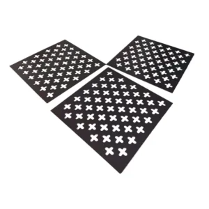 Black Perforated Plate Galvanized Decorative Metal Sheets Metal Mesh Aluminum Sheet For Indoor Outdoor