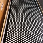 Black Powder Coated Carbon Steel Perforated Metal Mesh for Screen