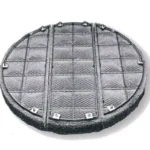 Black Wire Mesh Demister with Square Holes for Air Filter Metal Material
