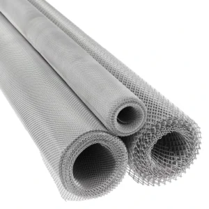 Blue Crimped Wire Mesh for Construction and Farm Fencing as Decorative Screen and Fence