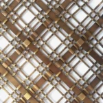 Brass Decorative Woven Metal Wire Mesh for Ornamental Cabinet Design