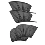 Breathable Nylon Mesh Stretchable Car Side Window Sunshade Anti Mosquito Sunscreen Universal Car Window Cover