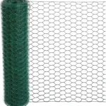 Chicken Wire Poultry Wire Netting Hexagonal Galvanized Mesh Garden Fence Barrier for Craft Projects Pet Rabbit Chicken Fencing