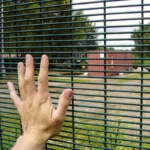 Clear View 358 Anti Climb Fence High Security Dense Mesh Galvanized Panel with Barbed Toppings for Airport & Prison Security Clear View 358 Anti Climb Fence High Security Dense Mesh Galvanized Panel with Barbed Toppings for Airport & Prison Security