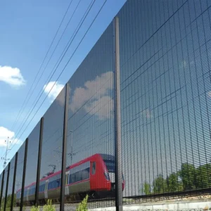Clearview Welded Wire Mesh Panels Galvanized Steel Outdoor Prison Airport High Security 358 Anti Climb Fence