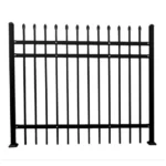 Commercial Welded Wrought Iron Gate Grill Fencing with Spear Top for Garden Outdoor Trellis & Fence