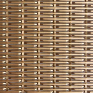 Copper Colored Aluminum Alloy Wire Decorative Mesh Screen Woven Diamond Hole Perforated Wall Application Architectural Wire Mesh