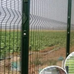 Corrosion Resistant 358 Anti Climb Security Fence Hot Dipped Galvanized Airport Perimeter Yard Fence Easy Install 3D Modeling