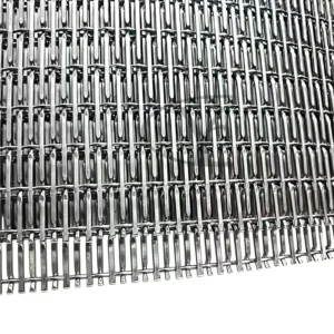 Corrosion Resistant Decorative Metal Woven Mesh Luxury Design Metal Mesh Ceiling Decor