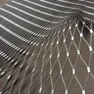 Corrosion Resistant Wire Rope Mesh Netting 316 Stainless Steel Wire Rope Mesh for Stairs Railing