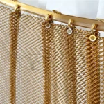 Corrosion Resistant wire mesh curtain metal decorative mesh partition for waterfall
