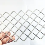 Crimped Square Hole Stainless Steel Metal Mesh Anti-corrosion Bending Cutting Services Screen Customized