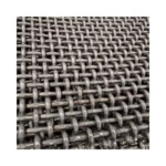 Crimped Wire Mesh 210 304 316 316L Stainless Steel Woven Technique Plain Weave Black Material Bending Processing