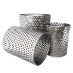 Custom 25mm Micro 304 316 Stainless Steel Mesh Perforated Filter Cylinder Liquid Filter with CNC Precision