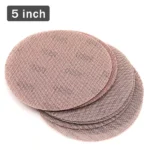 Custom 5/6 Inch Mesh Sanding Disc Aluminum Oxide with Flocked Backing P80-P320 Kits for Orbital Sander Polishing