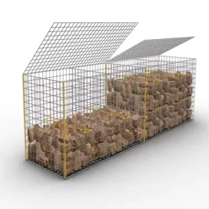 Custom 50×50 Galvanized Gabion Plain Weave Steel Wire Mesh Retaining Wall Welding Technology Available in Anping