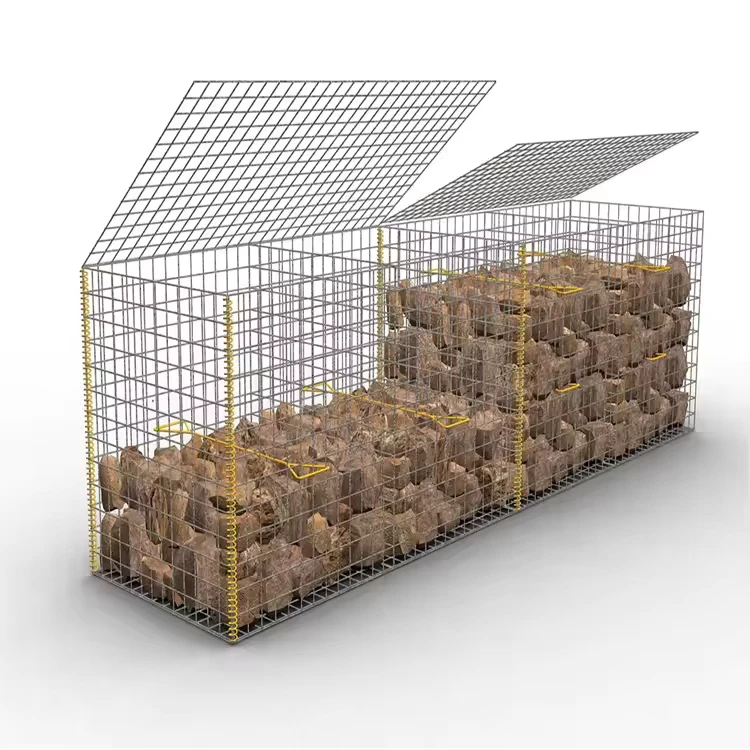 Custom 50×50 Galvanized Gabion Plain Weave Steel Wire Mesh Retaining Wall Welding Technology Available in Anping