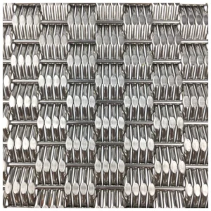 Custom Designed Stainless Steel Metal Fabric Mesh for Large Scale Facade Cladding in Urban Commercial Buildings