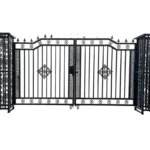 Custom Galvanized Steel Fencing for Garden Enclosures Corrosion-Resistant Long-Lasting Powder Coated Trellis Gates
