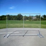 Custom Height Heat Treated Temporary Fencing Trellis Gate for Construction Use