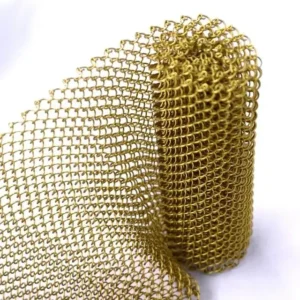Custom Made Stainless Steel Ring Mesh Curtain Plain Weave Decorative Wire with Processing Service Woven Style