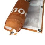 Custom Mesh Vinyl UV Printed Advertising Banner Wind Resistant High Resolution Digital Printing 260 280 300GSM Custom Size
