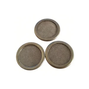 Custom Thick Brass Edge Bound Round Stainless Steel Woven Wire Mesh Filter Disc Metal Screen for Industrial Liquid Filtration