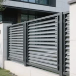 Customizable Black Aluminum Privacy Fence Panels Garden Metal Screen for Outdoor Home Pressure Treated Wood Nature Type Valla Customizable Black Aluminum Privacy Fence Panels Garden Metal Screen for Outdoor Home Pressure Treated Wood Nature Type Valla