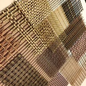 Customizable Multi Color Stainless Steel Wire Plain Weave Mesh Hotel Restaurant Partition Screen Ceiling Decoration
