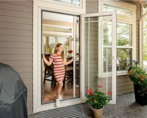 Customized Aluminum Frame Door and Window Screen Retractable Anti Pet & Ventilation Features Large Size Fiberglass Screen