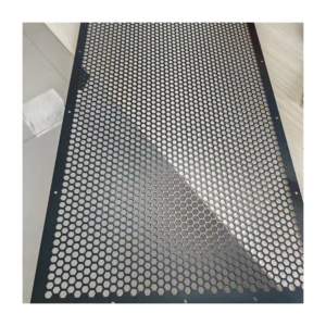 Customized Black Color Coating Hexagonal Hole Perforated Metal Mesh Sheets for Protection