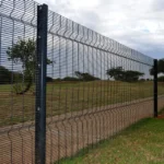 Customized High Anti Climb Security Fence High Strength Guardrail 6 Feet Galvanized Steel Frame Anti Corrosion Durable Aluminum