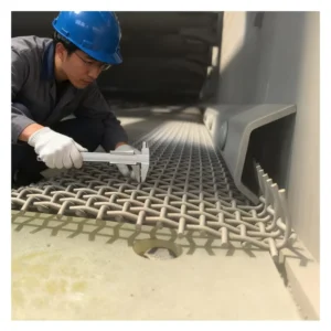 Customized Manganese Steel Wire Mesh Embossed Woven Mesh Sand and Gravel Filter Mesh Vibrating Screen Filter Mesh Cuttable
