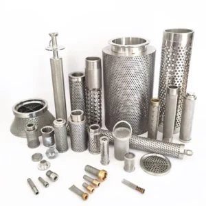 Customized Metal Fiber Woven Round Hole Filter Cylinder Thickness 0.5 2.0mm Holes 0.2 10mm 20 635 Mesh Count Design Brand