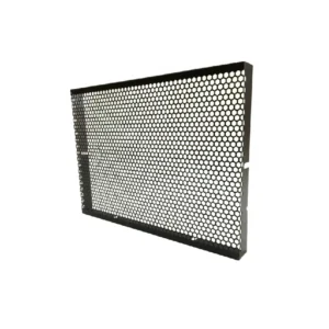 Customized Powder Coated Hexagonal Hole Perforated Metal Speaker Grill Mesh