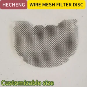Customized Special Shaped Stainless Steel 304 316 Wire Mesh Panel Filter Screen Disc