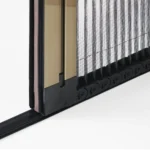 Customized Trackless Retractable Screen Door with Flyscreens