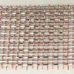 Decorative Copper Woven Metal Wire Mesh Stainless Steel Fabric for Railing Cabinets Screens Curtain Decoration