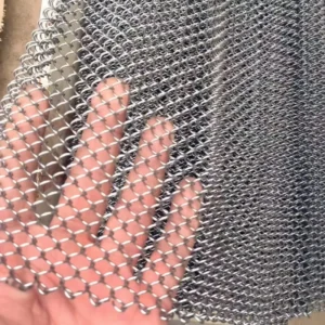 Decorative Metal Mesh Curtain Chain Link Curtain for Hotel Lobby Room Divider and Ceiling Decoration