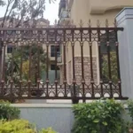Decorative Semi Privacy Steel Fence Panel Aluminum Fence Trellis Gates