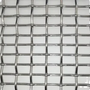 Decorative Strong Flat Top Crimp Weave Woven Metal Mesh Architectural Stainless Steel Wire Mesh