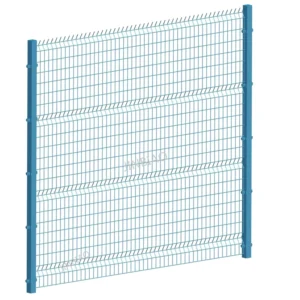 Decorative Used Wrought Iron Hot Dipped Galvanized Wire Mesh Fence 3D Panels Security Fencing for Sale