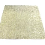 Decorative Woven Metal Mesh Fabrics Brass Glass Laminated Wire Mesh