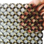 Diamond Hole Square Mesh Design Metal Wire Mesh Cabinet Insert Mesh for Furniture