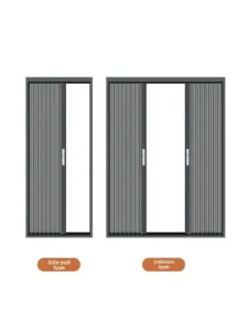 Diamond Mesh 1.4 Mesh Folding Screen Door Aluminum Alloy Anti Theft Lock No Drilling Required Invisible Design Screen Window