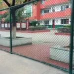 Diamond Mesh Chain Link Fence for Yard Parking Lot Commercial Security Sturdy Metal Wire Mesh Waterproof Eco Friendly