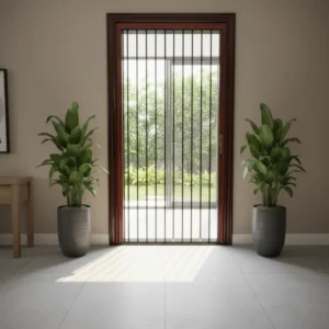 Diamond Mesh Folding Anti Mosquito Stainless Steel Screen Door Modern Aluminum Design Hotel Use Easy
