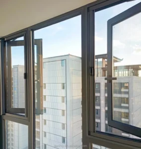 Doors and Windows Modern Sliding Window Aluminum Alloy Hidden Screen High Airtightness Bedroom Application