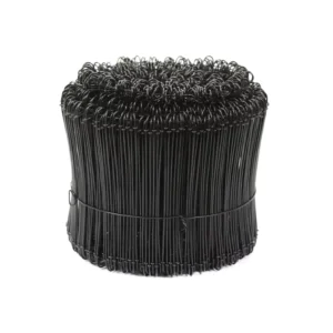 Double Loop Black Hot Dipped Galvanized Flat Wire Rebar Ties 16 Gauge