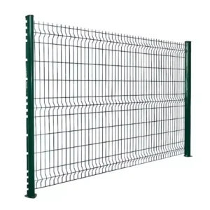 Durable 3D Curved Security Fence & Heavy Duty Driveway Gates PVC Iron Frame Garden Fencing 3D Design Service Included